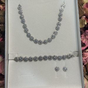 Conjunto Swarovski Plata