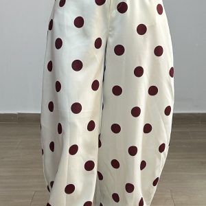 Pantalón Lunar Burdeos