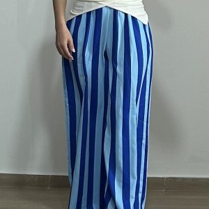 Pantalón raya azul y celeste