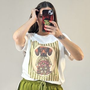Camiseta Perro Verde